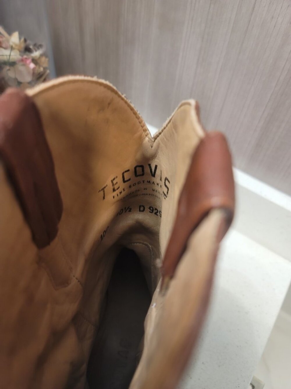 Tecovas The Earl Roper Bourbon Calfskin Leather Cowboy Boots Sz 10.5 D Men Brown - Picture 5 of 15